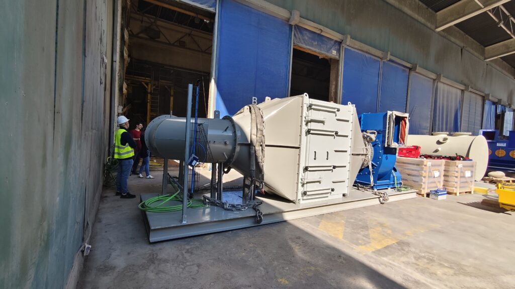 Instal·lació del primer equip de la solució LIFE ABATE